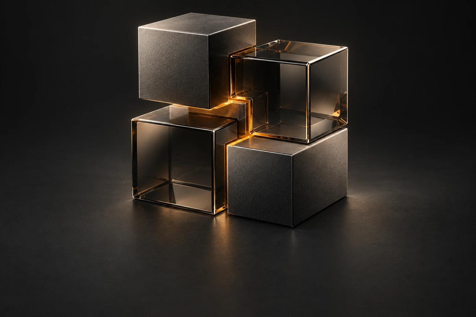 Interlocking modules representing custom software